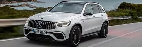 mercedes glc amg grigia vista frontale