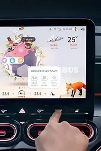 smart #1 suv dettaglio display