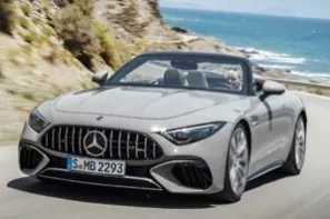 mercedes sl amg grigia