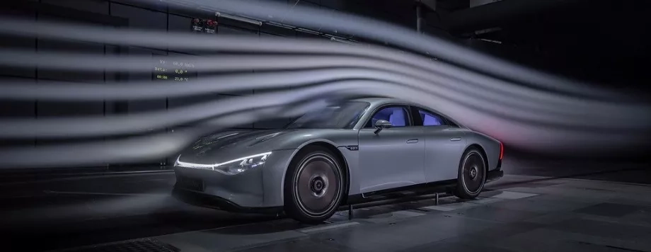 mercedes vision eqxx aerodinamica