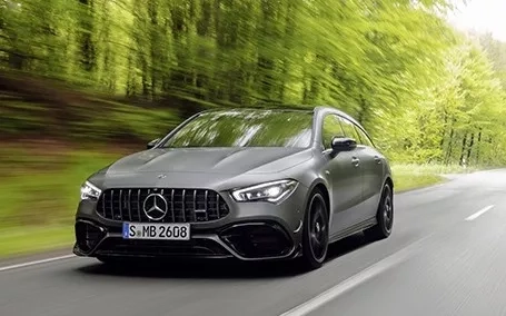 cla shooting brake amg 45 s grigia