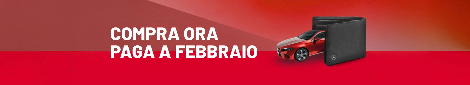 Guida oggi: la prima rata la paghi a febbraio!