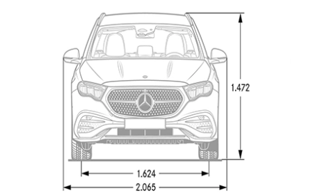 classe e station wagon dimensioni frontale