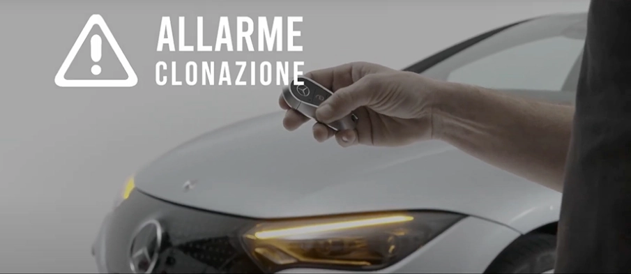 allarme tentativo di clonazione chiavi auto