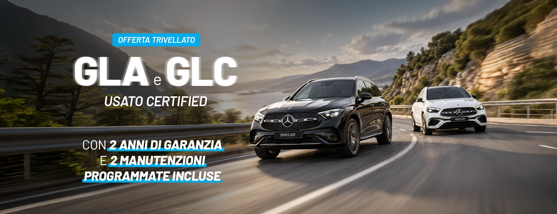 GLA e GLC usate con 24 mesi di garanzia e ServiceCare 2 in omaggio
