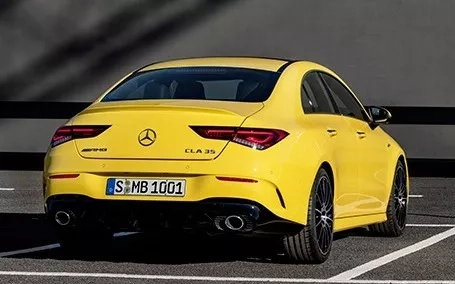 cla coupe amg 35 gialla