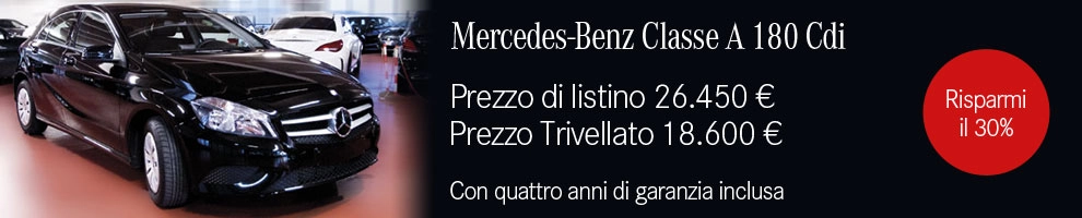 Offerta Mercedes Classe A Sconto 30%