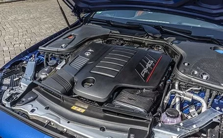 mercedes classe e 53 amg cabrio cofano motore aperto