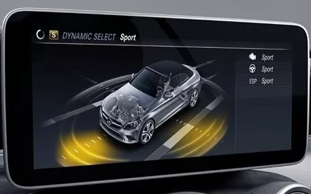 interni mercedes classe c cabrio amg display