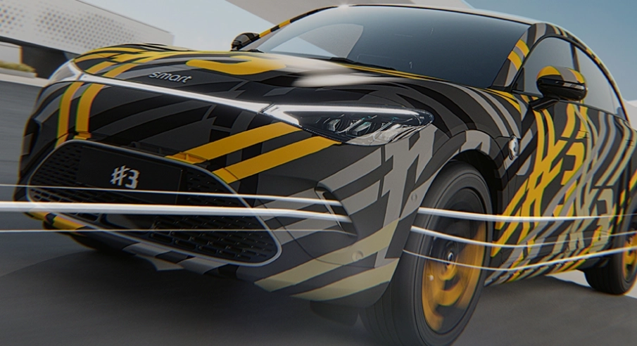 nuova smart #3 design e aerodinamica