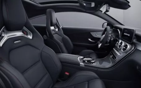 mercedes classe c coupe amg interni sedili pelle neri