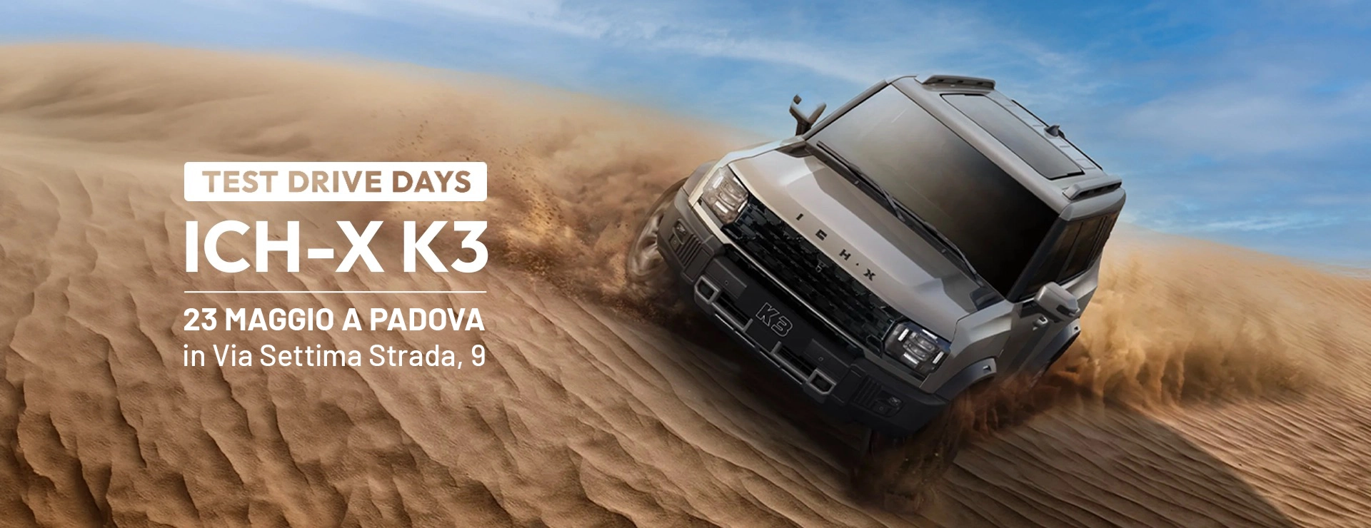 Gamma ICH-X K3 giornata di test drive e prova su strada