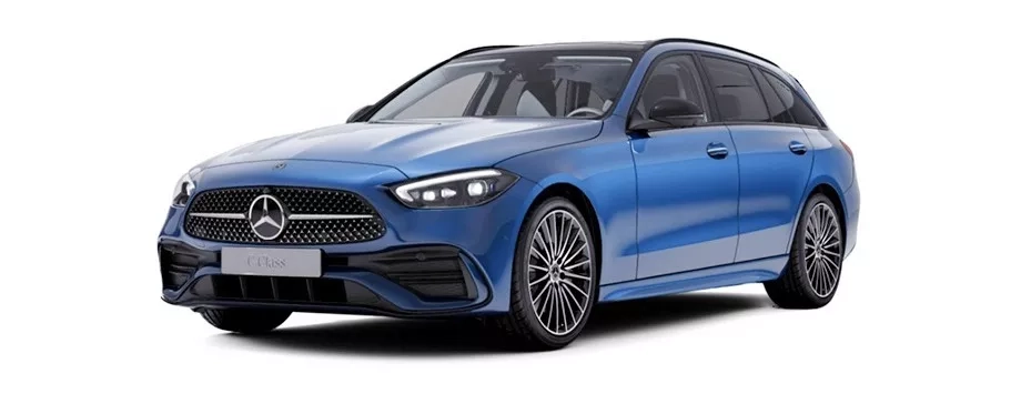 mercedes classe c station esterni blu