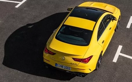 cla coupe amg 35 gialla tettuccio