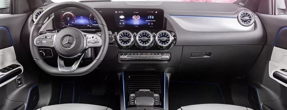 mercedes eqa interni tecnologia