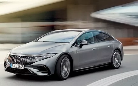 mercedes eqs amg grigia front