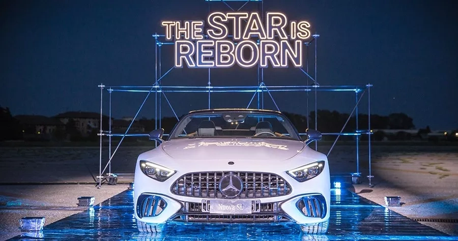 nuova sl amg 2022 frontale