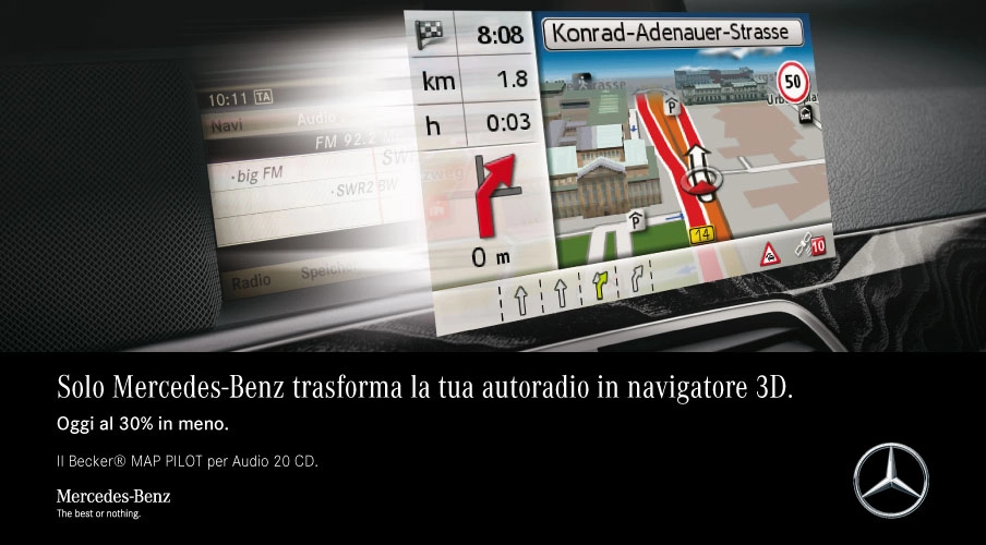 Promozione Trivellato per Mercedes-Benz Becker Map Pilot -30% 