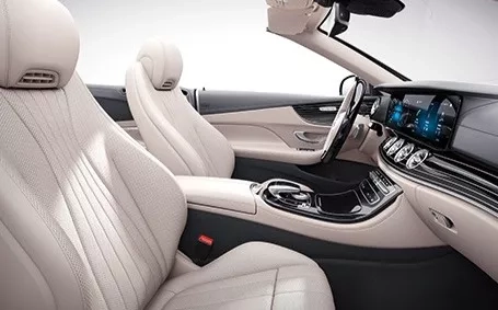 classe e cabrio interni beige