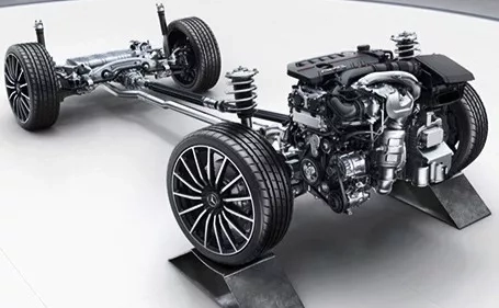 mercedes glb amg sospensioni e telaio