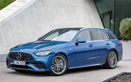 mercedes classe c amg sw design esterno blu