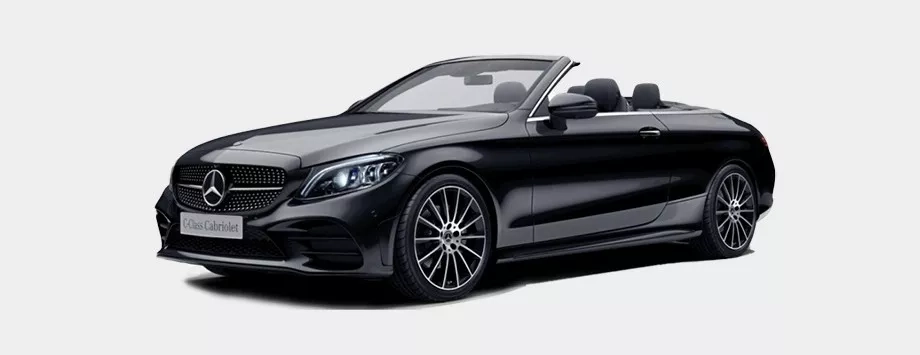 mercedes classe c cabrio nera