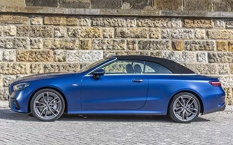 classe e amg cabrio esterno capote chiusa