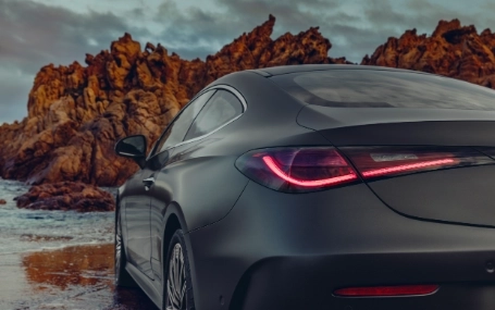 sezione posteriore di nuova Mercedes CLE Coupé