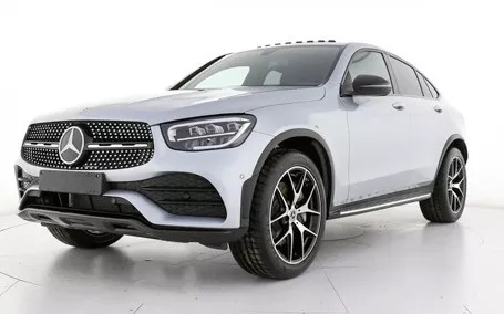 mercedes glc coupe 220 d grigia anteriore