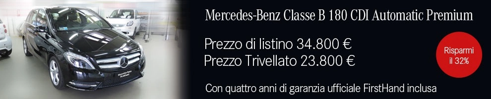 Offerta Mercedes Classe B Sconto 32%