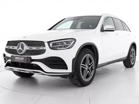 mercedes glc usato bianco vista frontale
