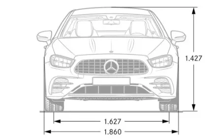 mercedes classe c amg dimensioni frontale