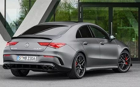 cla coupe amg 45 grigia posteriore