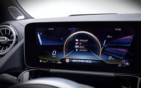 mercedes gla 35 amg interni display
