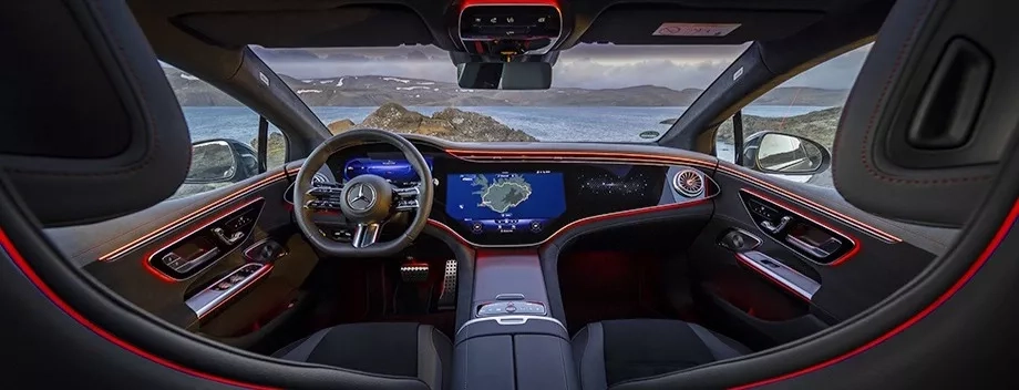 mercedes eqe interni tecnologia