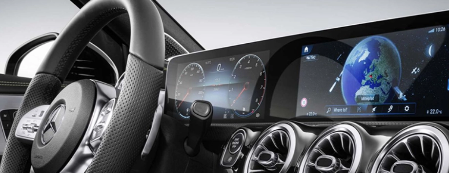 mercedes ibrida display gestione parametri