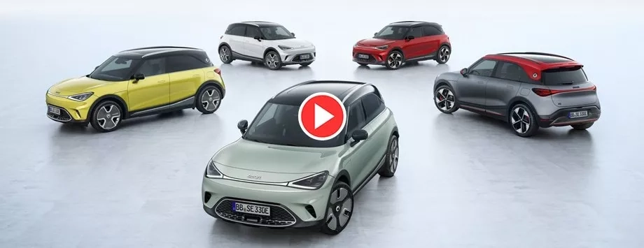 video nuovo smart suv elettrico colorazioni esterne e interni