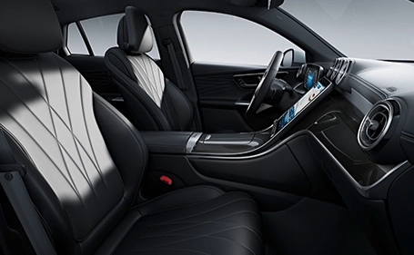 dettagli decorativi interni di Mercedes GLC Coupé