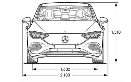mercedes eqe amg dimensioni frontale