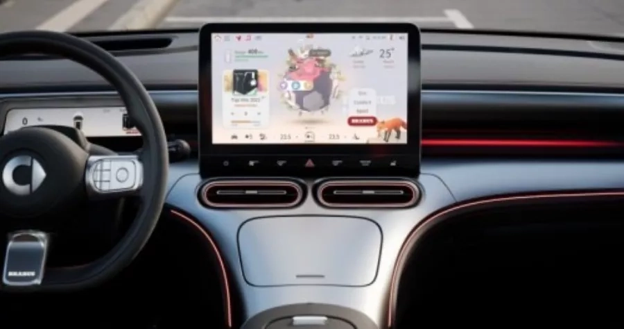 nuova smart #1 brabus dettaglio interni