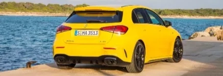 mercedes classe a 35 amg gialla