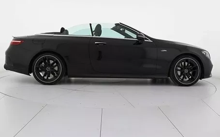 mercedes classe e amg cabrio nera usata vista posteriore