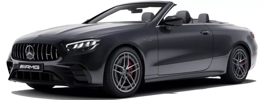 mercedes classe e amg cabrio nera frontale