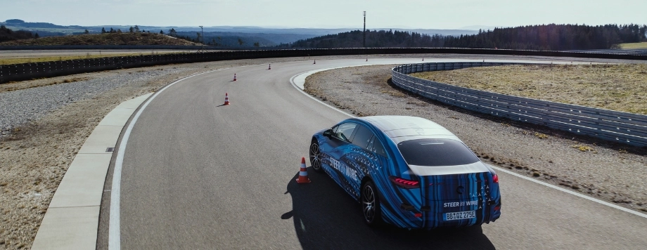 Steer-by-wire mercedes ruote posteriori