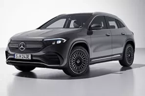 mercedes eqa grigio scuro vista profilo frontale