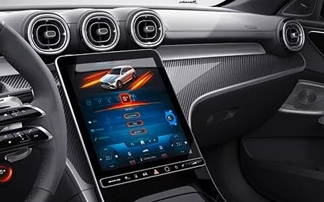 mercedes classe c amg station wagon tecnologia display