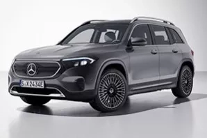 mercedes eqb grigio scuro vista profilo frontale