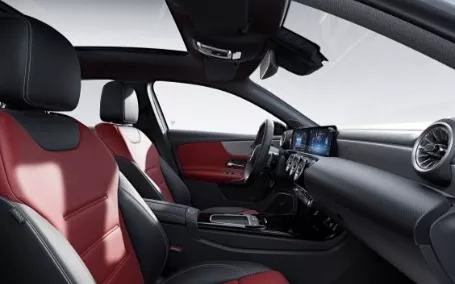 interni classe a sedan interni sedili bordeaux