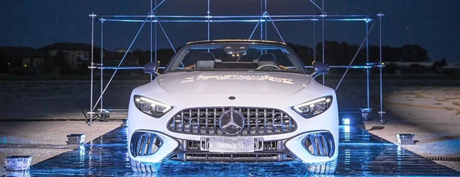 nuova mercedes sl amg cabrio rossa