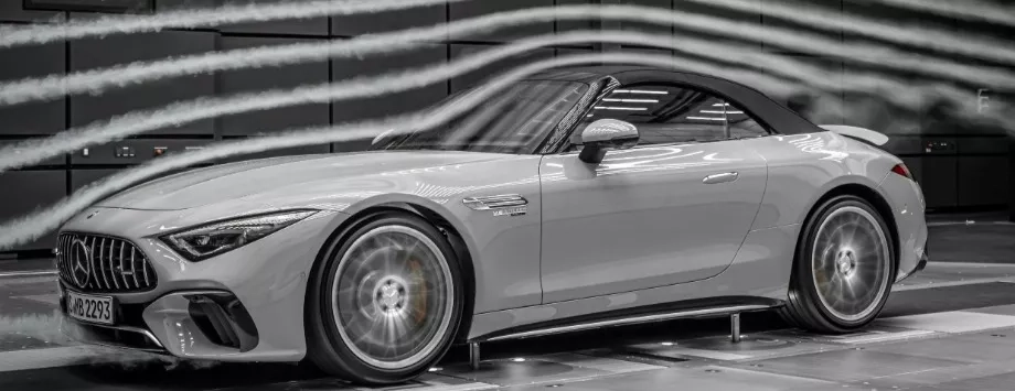 nuova mercedes sl amg aerodinamica